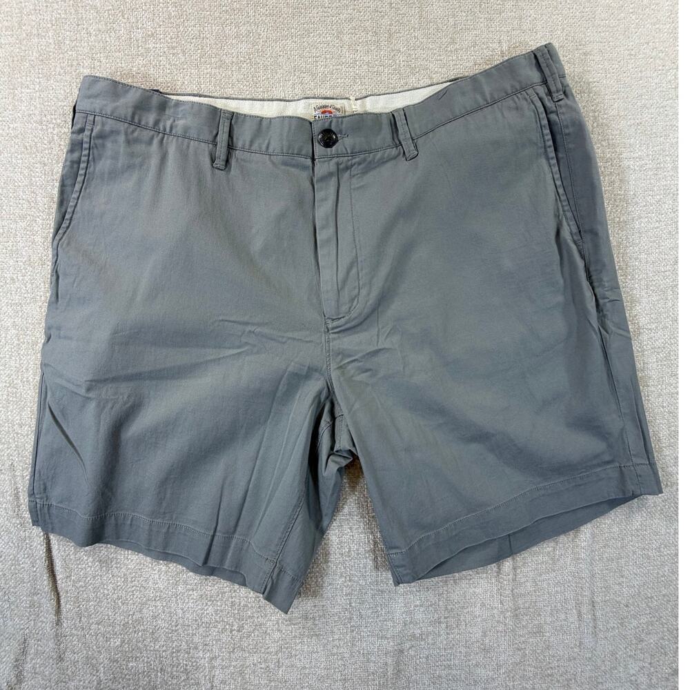 NWT Faherty Mens Gray 38 Island Life 8 Inch Shorts Casual Stretch Travel Comfort